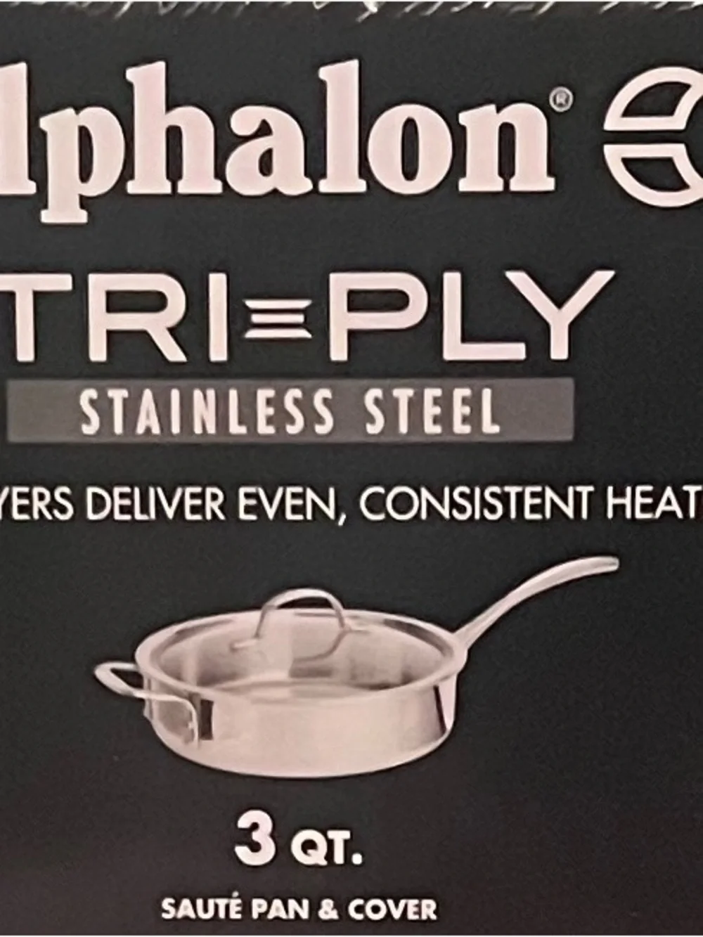 Calphalon Stainless Steel Sauté Pan with Glass Lid - Silver